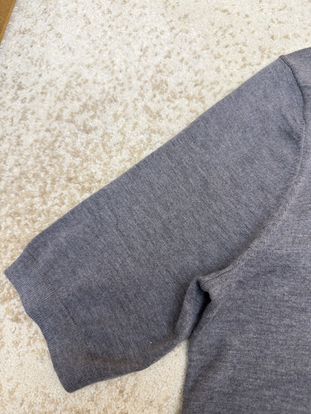 Loewe 罗意威 提花针织短袖 毛衣 T恤 女款 灰色 A2 S359Y55K43-4004