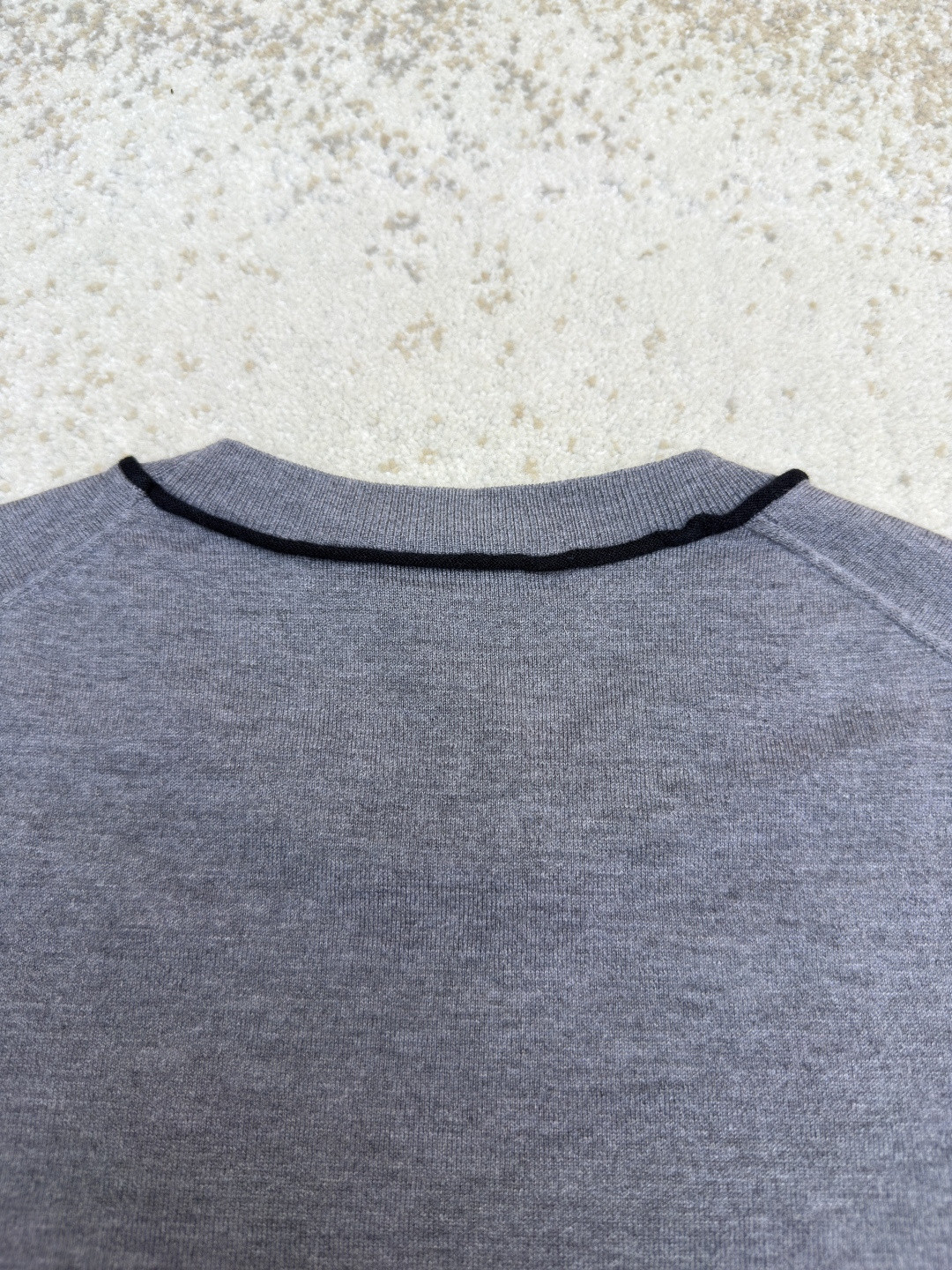 Loewe 罗意威 提花针织短袖 毛衣 T恤 女款 灰色 A2 S359Y55K43-4004