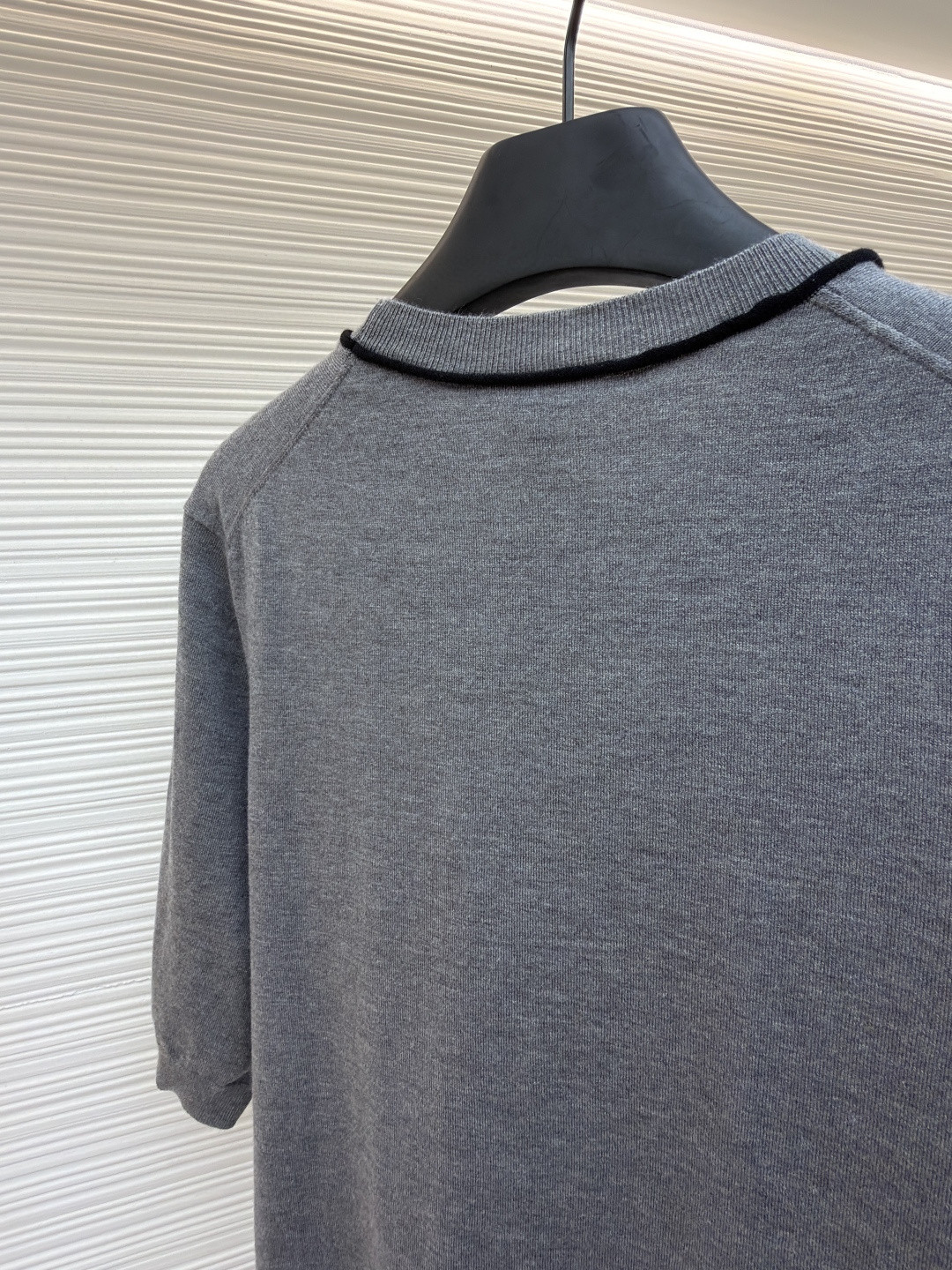 Loewe 罗意威 提花针织短袖 毛衣 T恤 女款 灰色 A2 S359Y55K43-4004