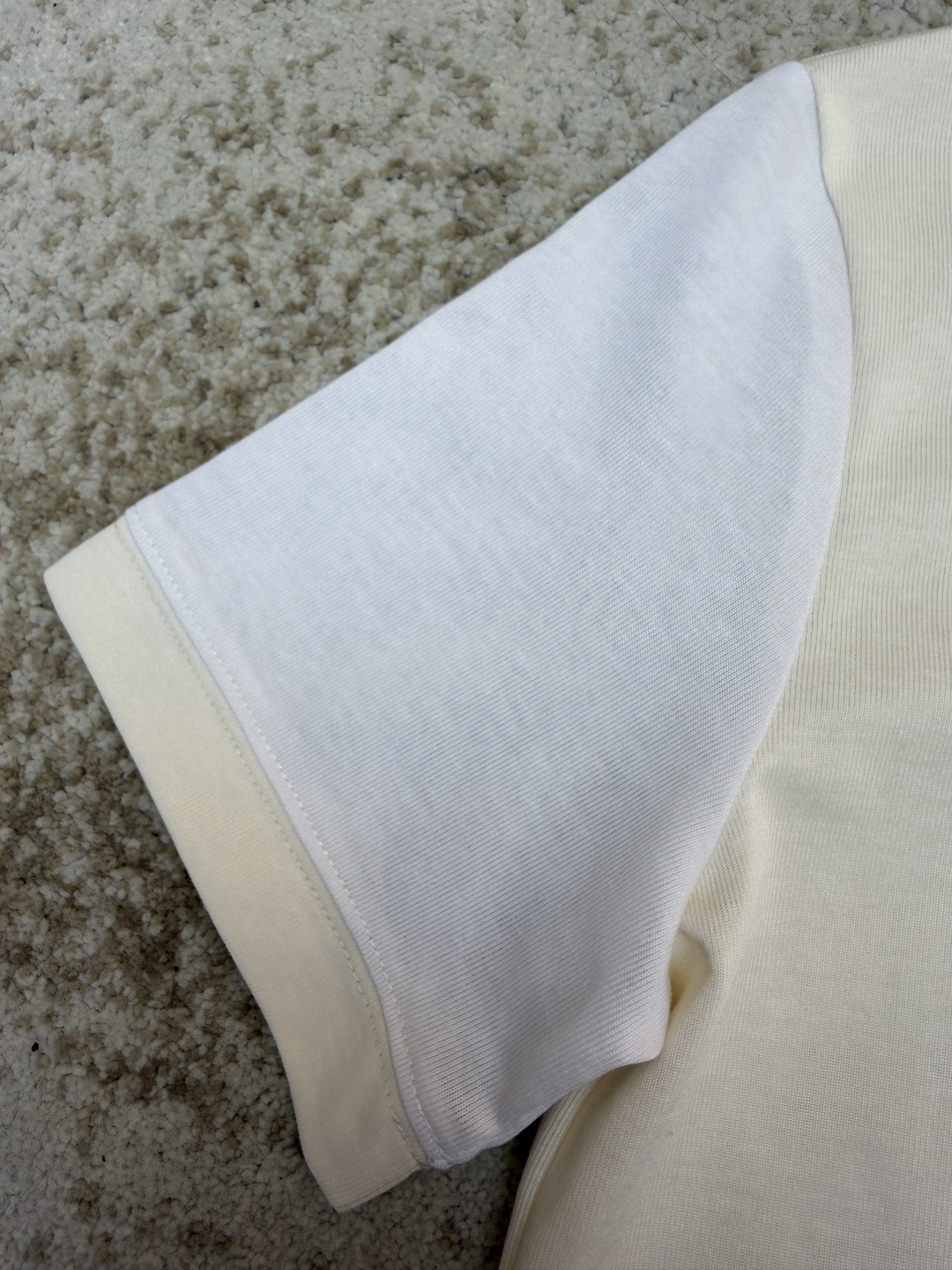 Loewe 罗意威 刺绣撞色圆领短袖 T恤 女款 夏款 绿色 米色 A0 S359Y22XA8-4160