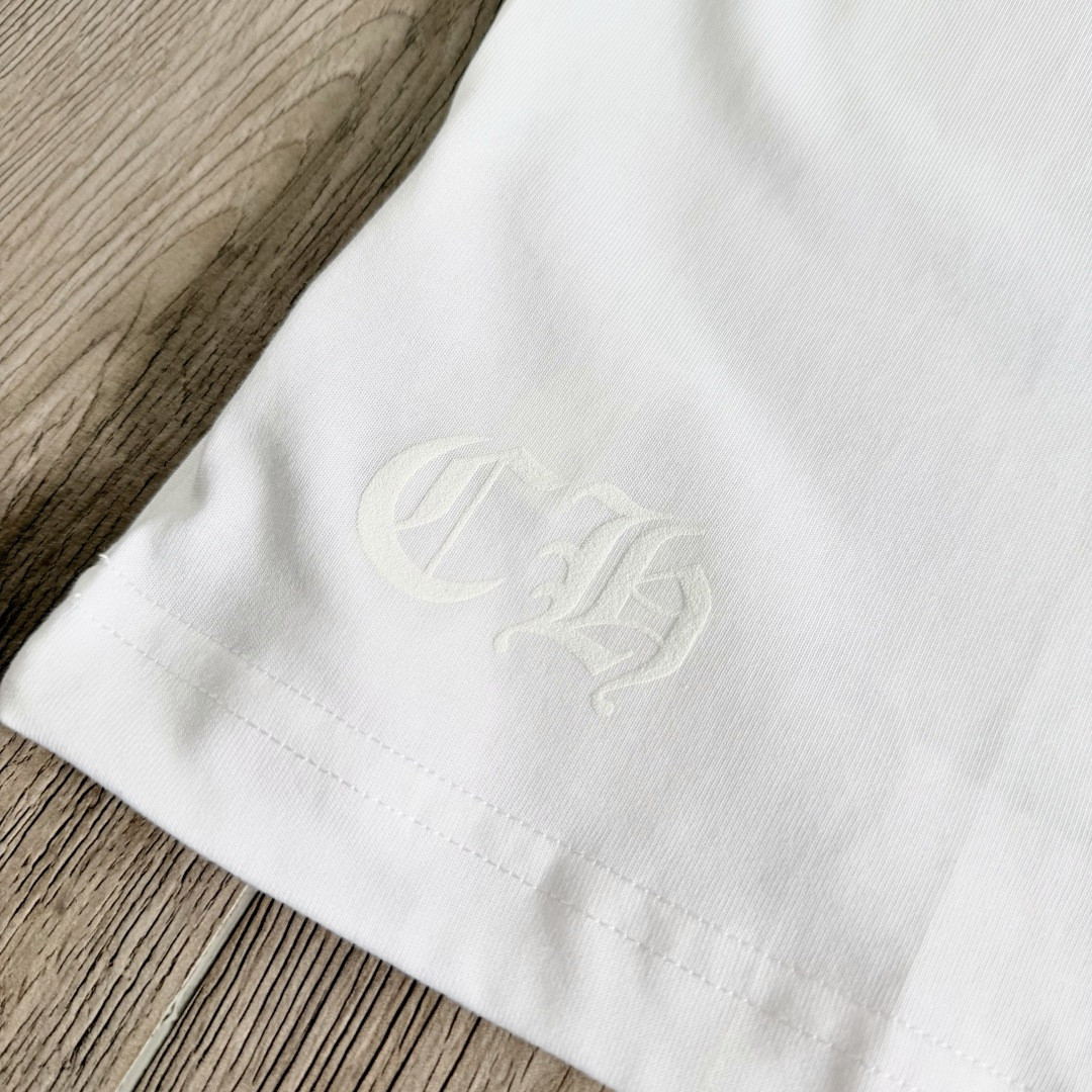 Chrome Hearts CH 克罗心 东京原宿限定圆领短袖 T恤 白色 黑色 A0  