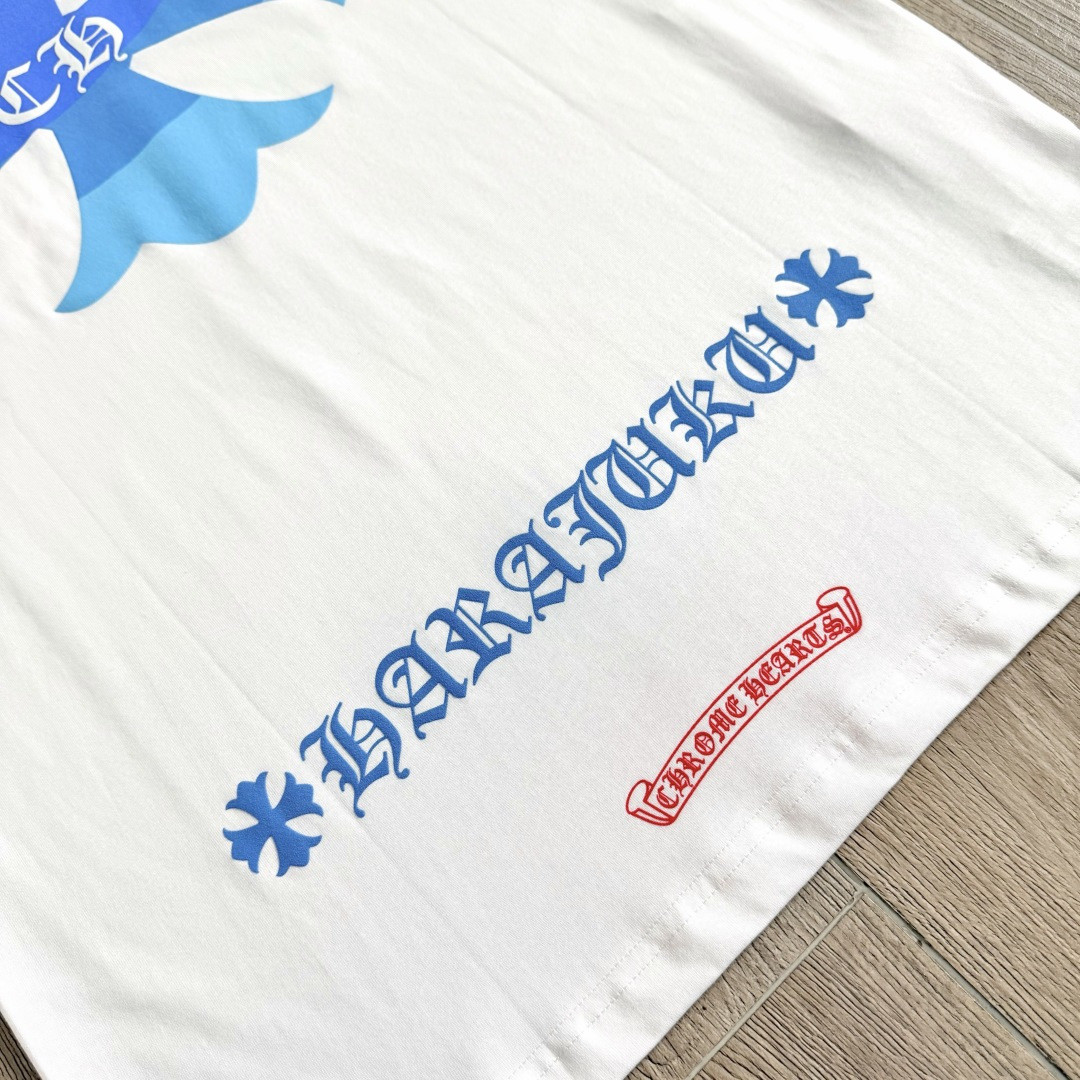 Chrome Hearts CH 克罗心 东京原宿限定圆领短袖 T恤 白色 黑色 A0  