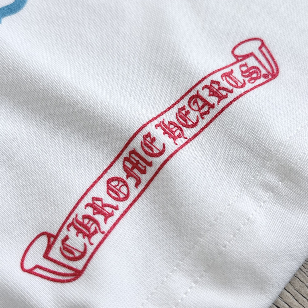 Chrome Hearts CH 克罗心 东京原宿限定圆领短袖 T恤 白色 黑色 A0  
