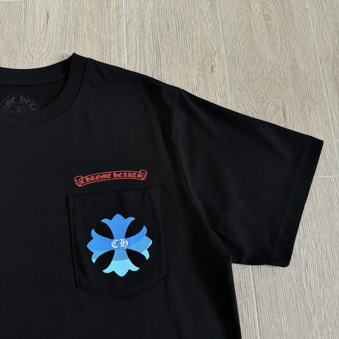 Chrome Hearts CH 克罗心 东京原宿限定圆领短袖 T恤 白色 黑色 A0  