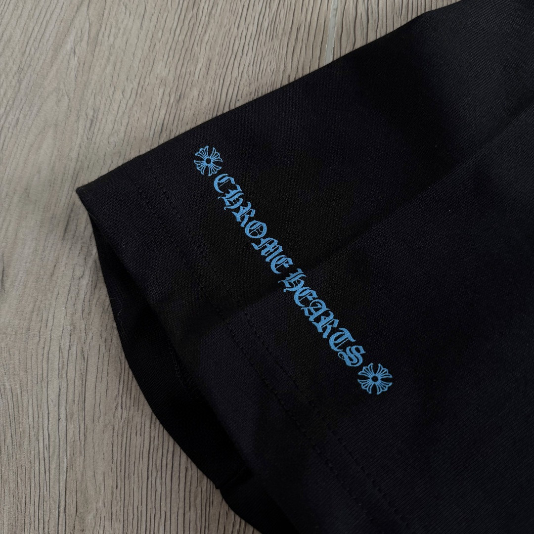 Chrome Hearts CH 克罗心 东京原宿限定圆领短袖 T恤 白色 黑色 A0  