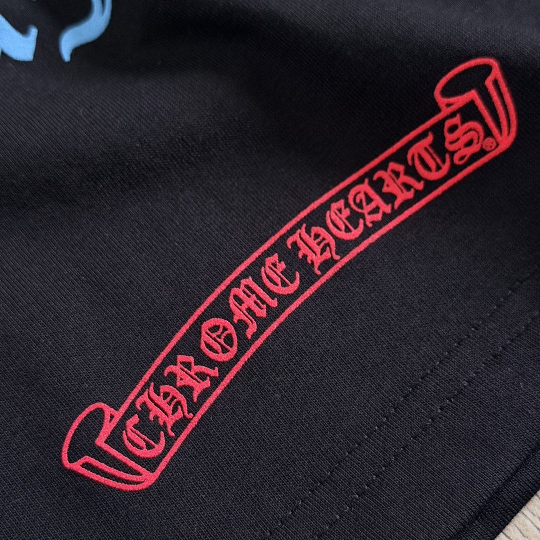 Chrome Hearts CH 克罗心 东京原宿限定圆领短袖 T恤 白色 黑色 A0  