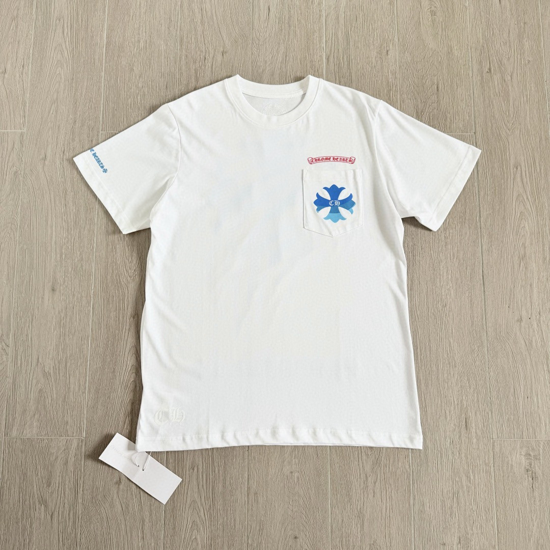 Chrome Hearts CH 克罗心 东京原宿限定圆领短袖 T恤 白色 黑色 A0  