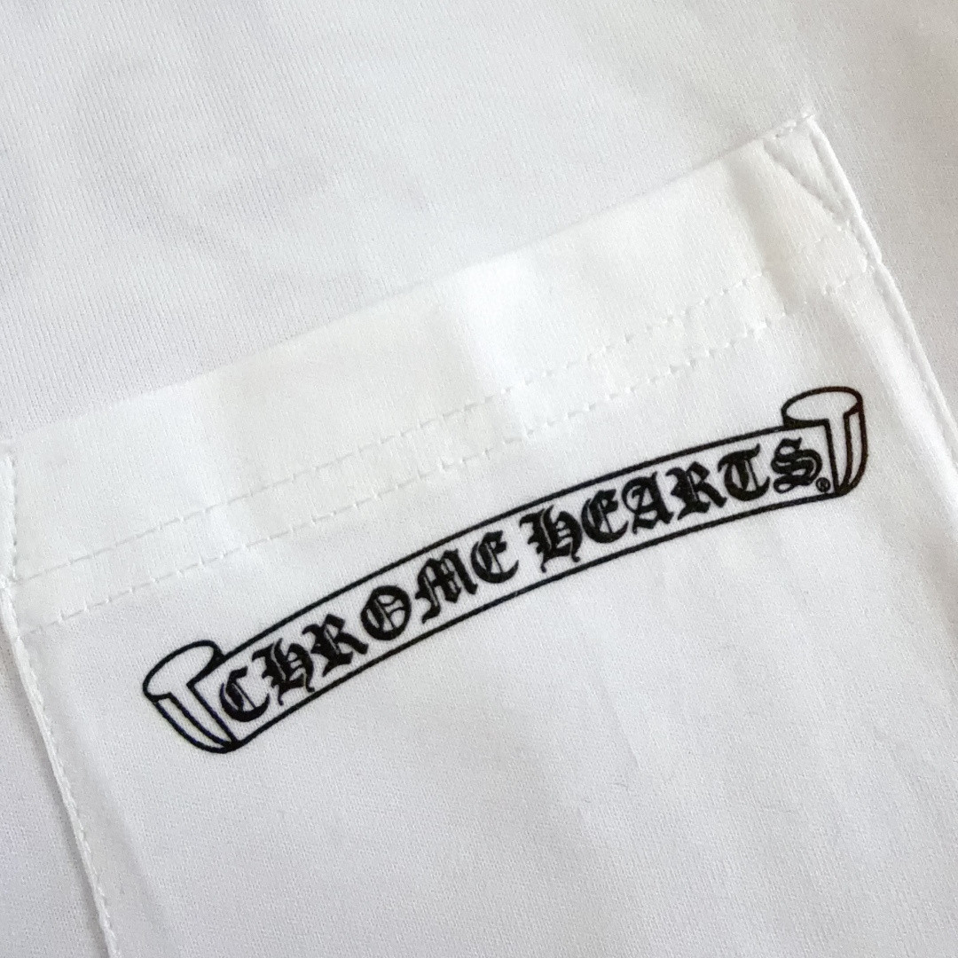 Chrome Hearts CH 克罗心 紫色宝剑匕首满背字母圆领短袖 T恤 白色 黑色 A0  