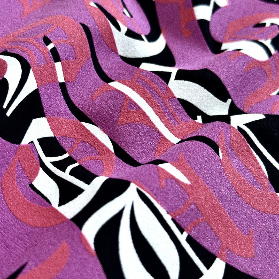 Chrome Hearts CH 克罗心 紫色宝剑匕首满背字母圆领短袖 T恤 白色 黑色 A0  