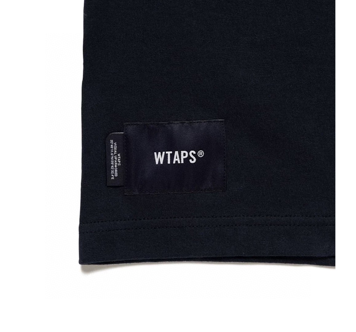 WTAPS 字母logo印花圆领短袖 T恤 白色 黑色 A0  