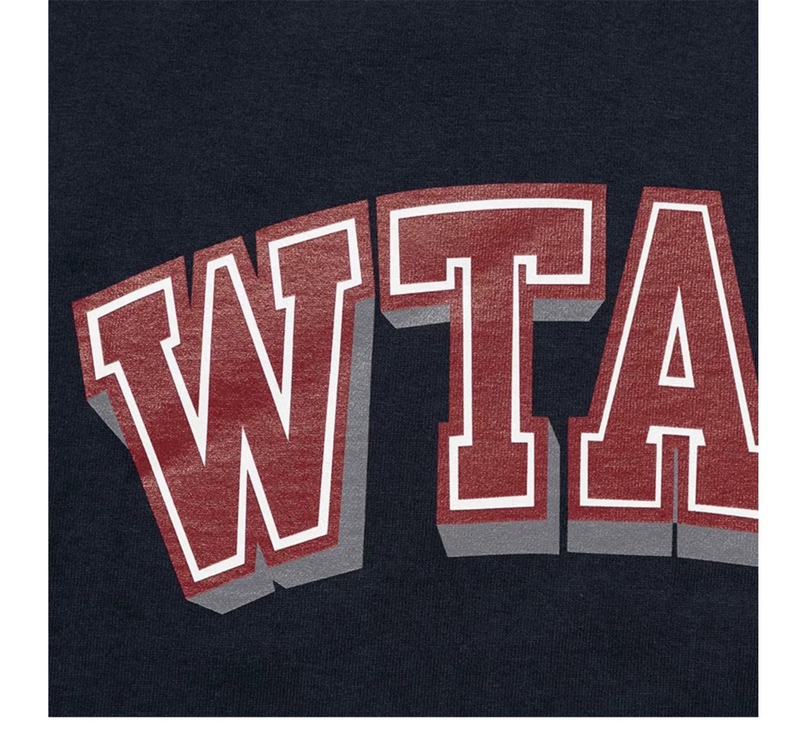 WTAPS 字母logo印花圆领短袖 T恤 白色 黑色 A0  