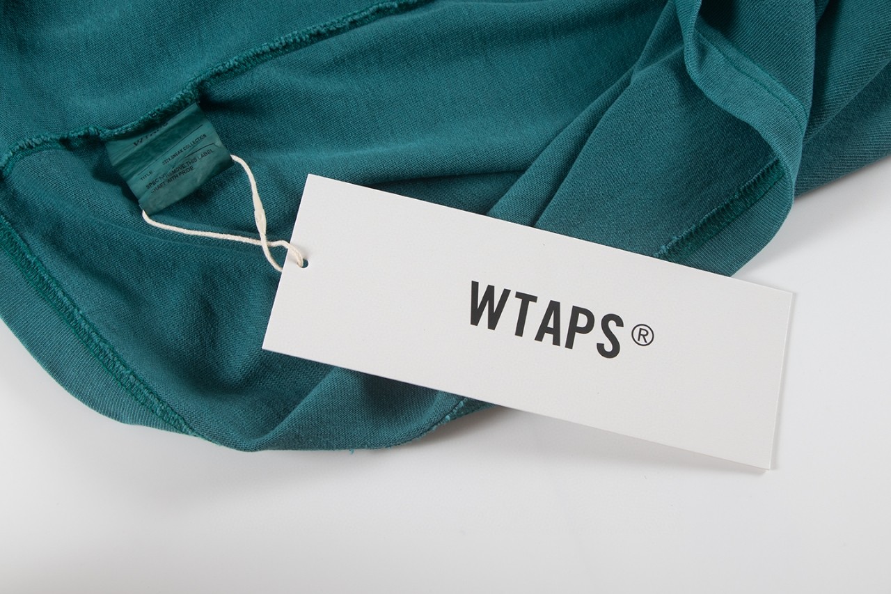 WTAPS 水洗蜡染胸前印花圆领短袖 T恤 黑灰色 绿色 A0 242ATDT-CSM04