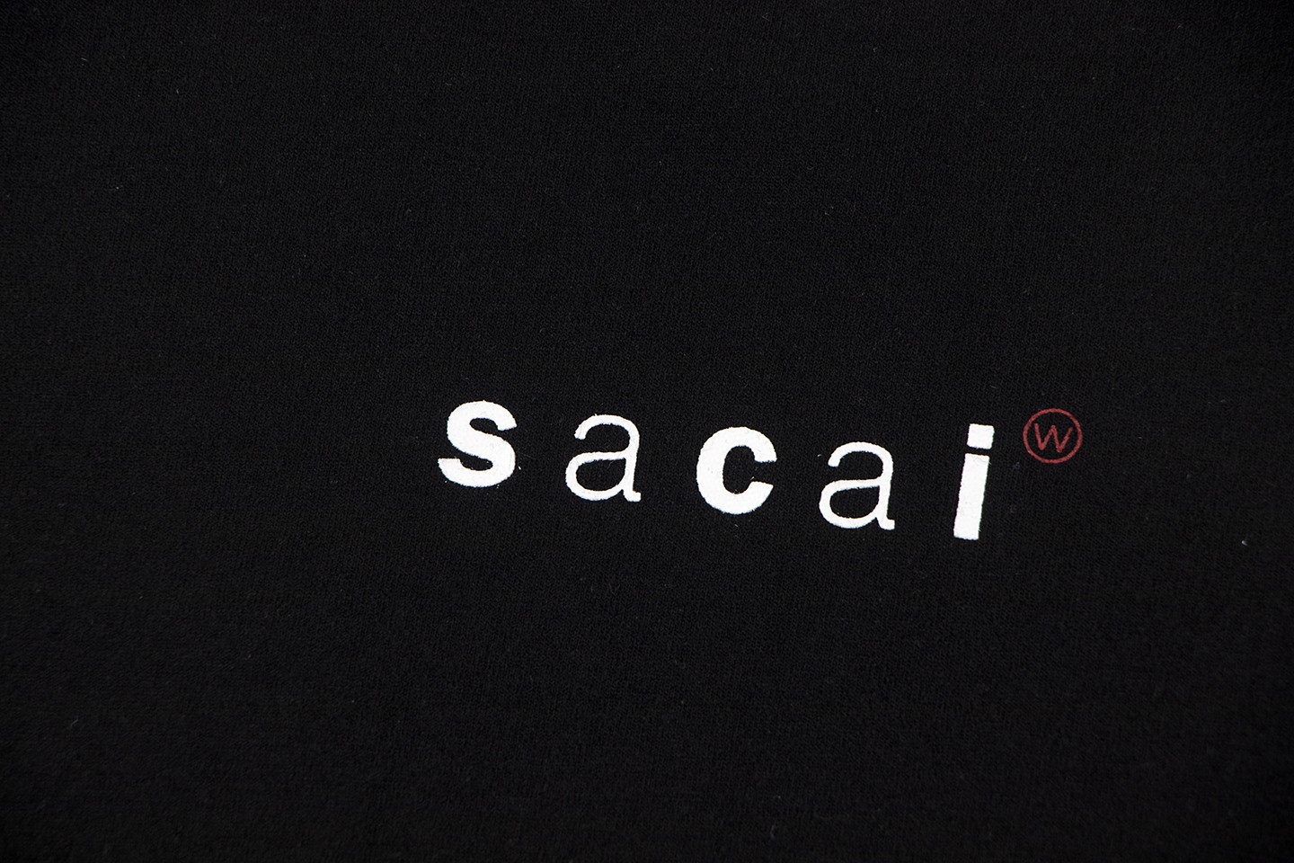 WTAPS Sacai 联名款 口袋圆领短袖 T恤 白色 黑色 A0  