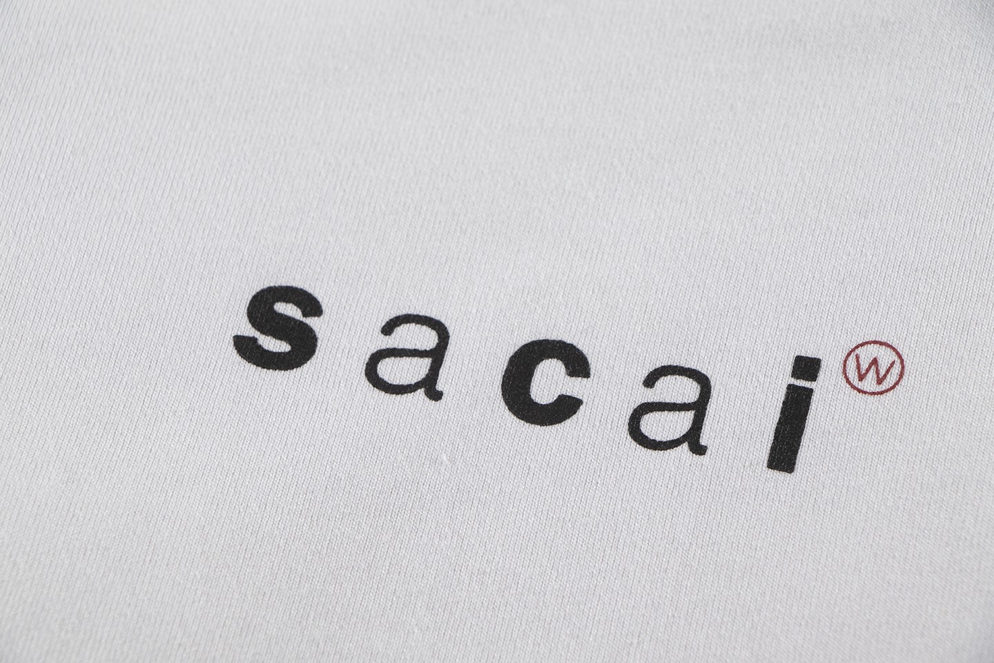 WTAPS Sacai 联名款 口袋圆领短袖 T恤 白色 黑色 A0  
