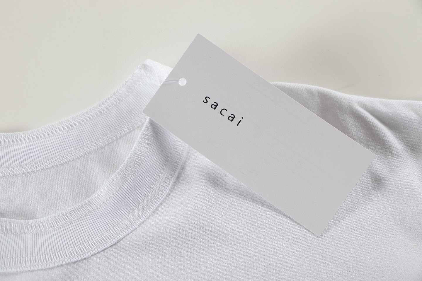 WTAPS Sacai 联名款 口袋圆领短袖 T恤 白色 黑色 A0  