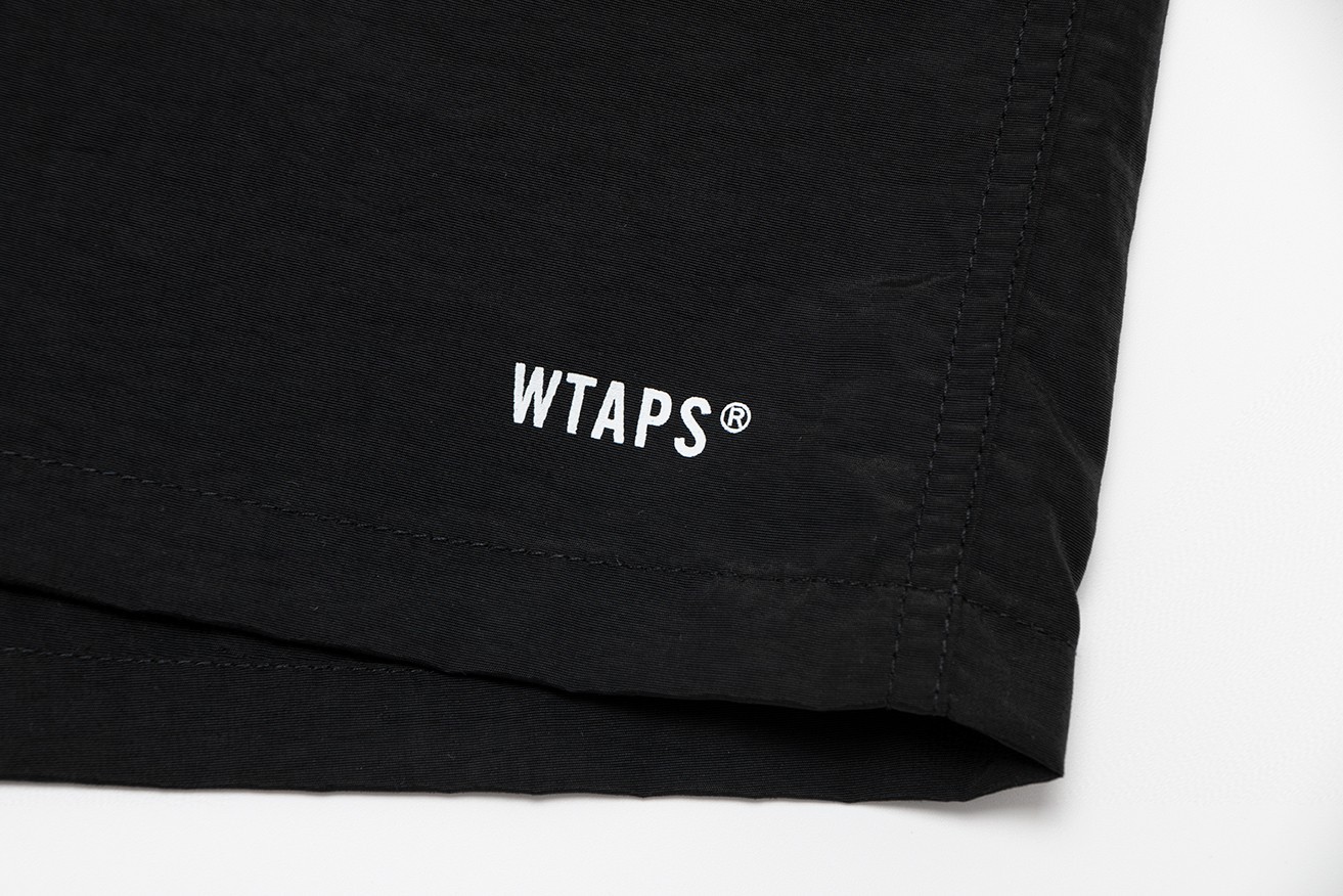 WTAPS 尼龙速干抽绳沙滩短裤 休闲裤 裤子 绿色 黑色 A0 