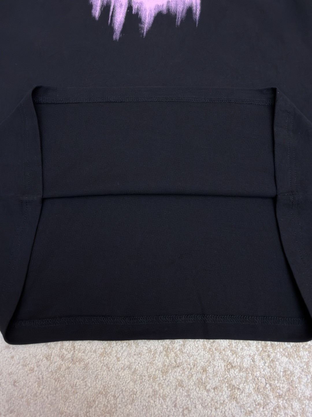 Balenciaga 巴黎世家 液化印绣短袖 T恤 圆领 夏季 黑色 A0 850345TUVJ81000