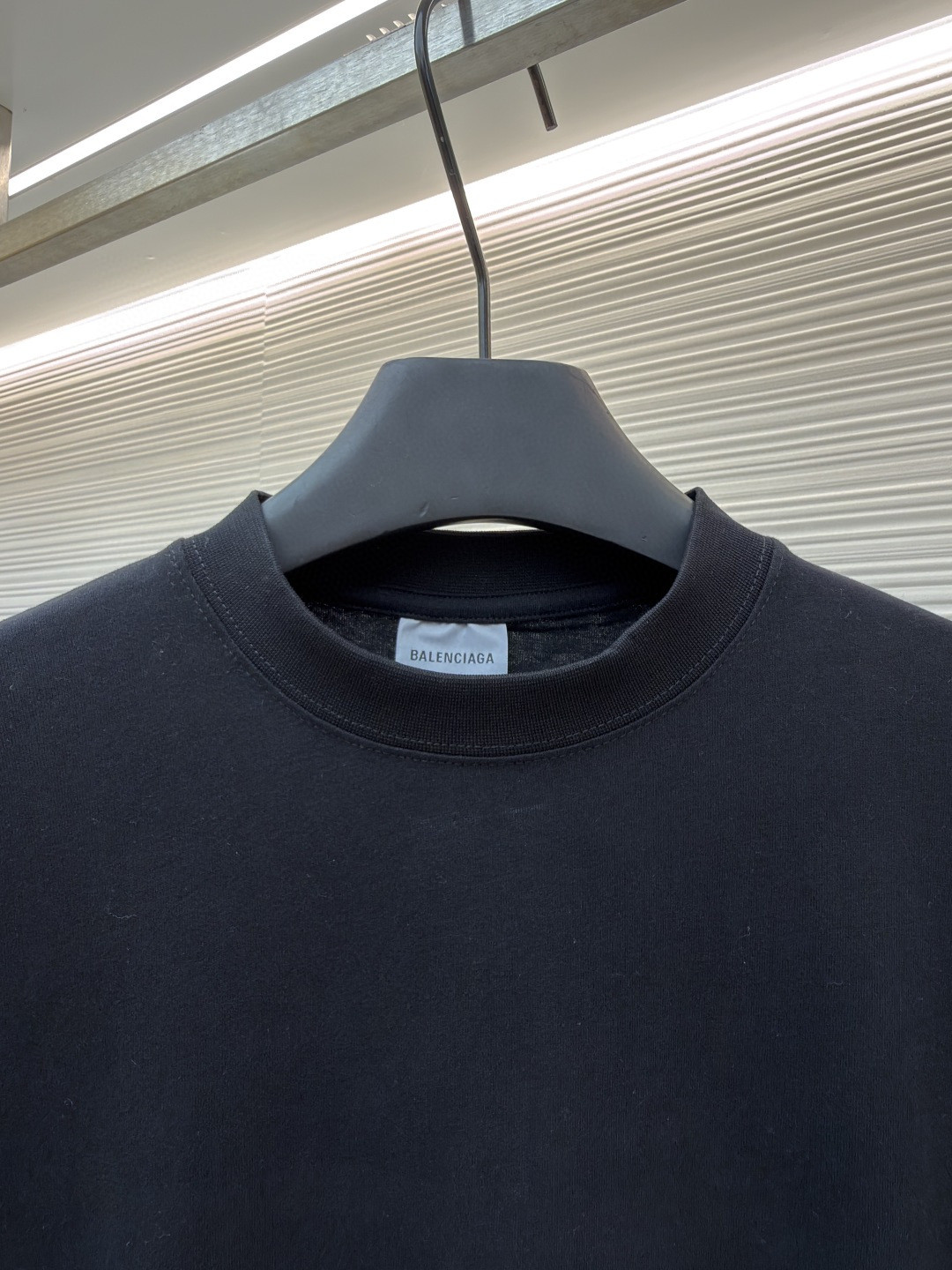 Balenciaga 巴黎世家 液化印绣短袖 T恤 圆领 夏季 黑色 A0 850345TUVJ81000