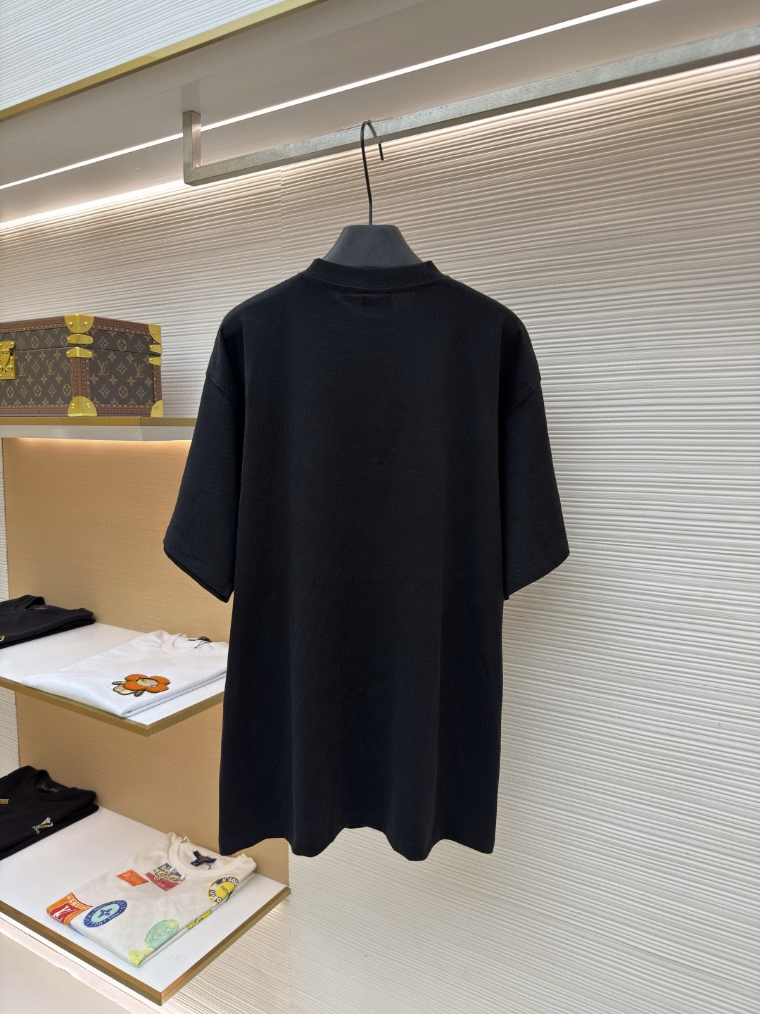 Balenciaga 巴黎世家 液化印绣短袖 T恤 圆领 夏季 黑色 A0 850345TUVJ81000