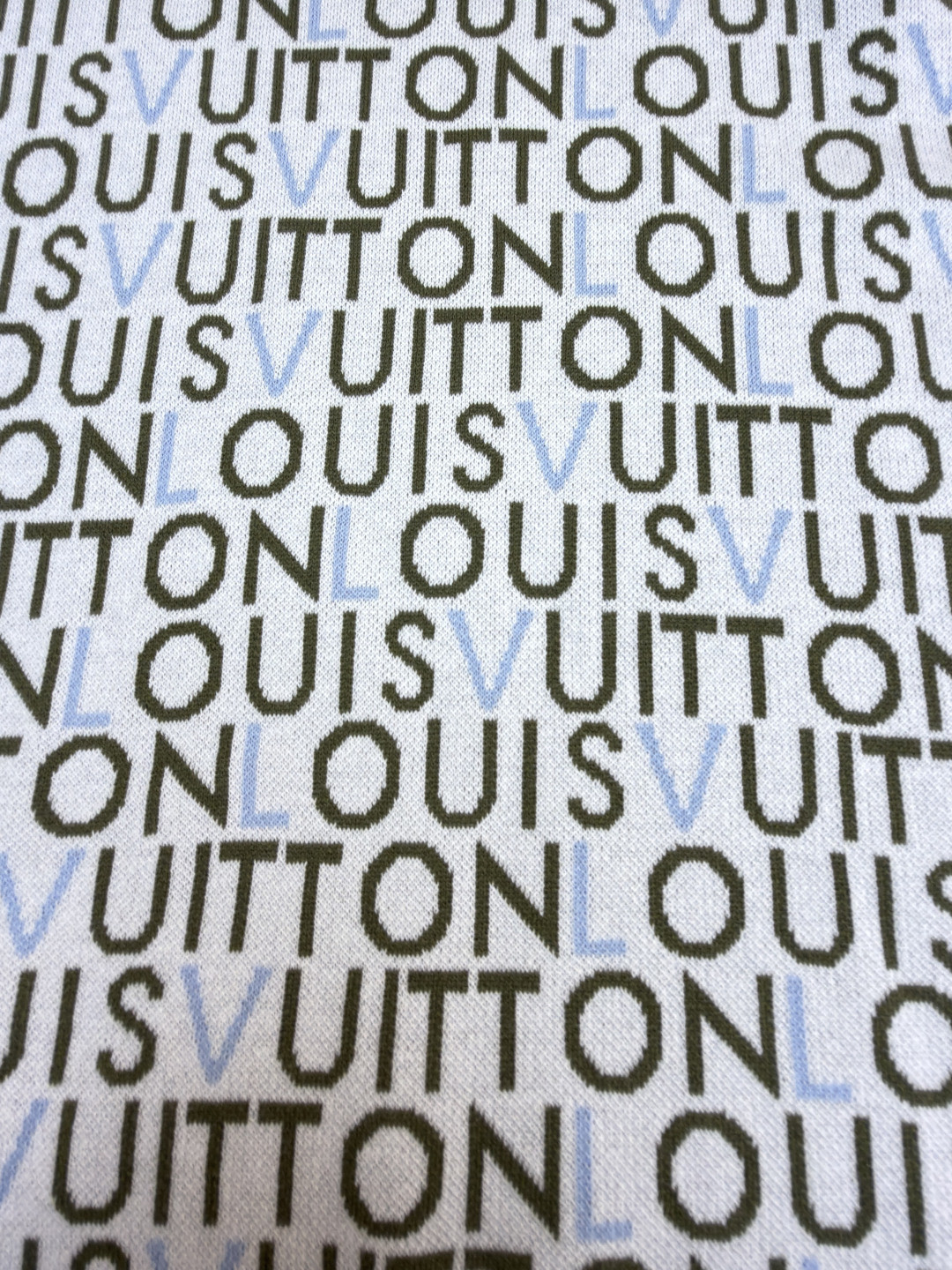 LOUIS VUITTON 路易威登 LV 满印字母毛织短袖 T恤 B0 HUN82WBIUMU1