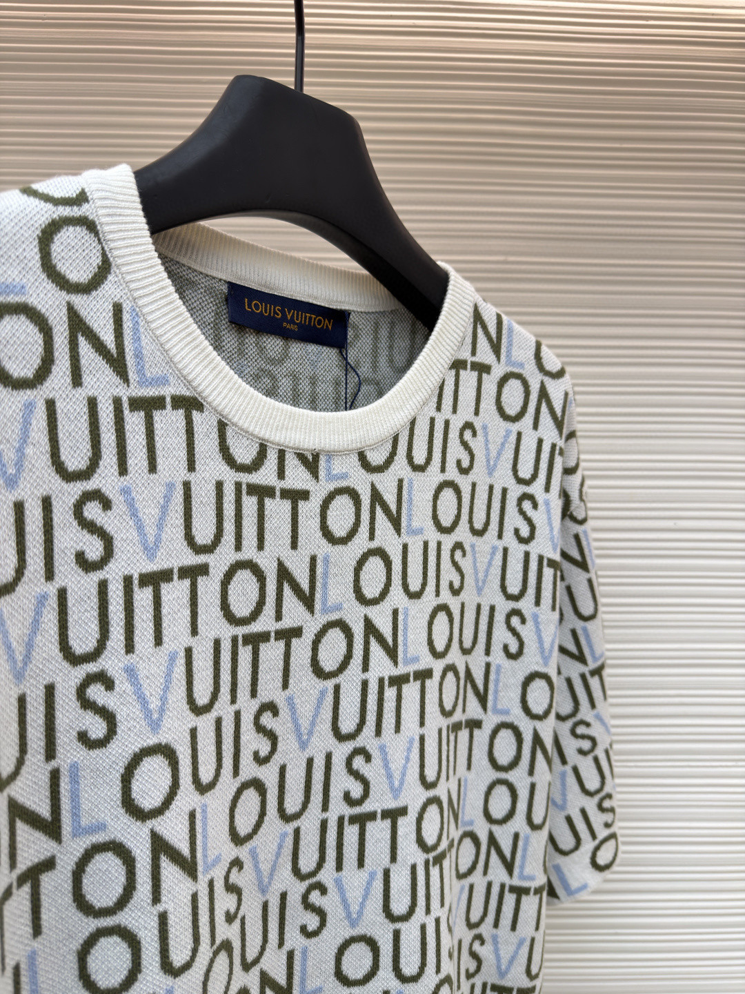 LOUIS VUITTON 路易威登 LV 满印字母毛织短袖 T恤 B0 HUN82WBIUMU1