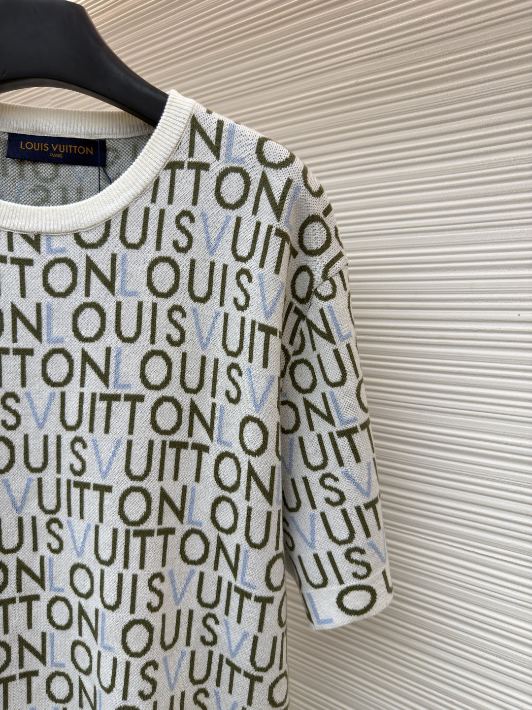 LOUIS VUITTON 路易威登 LV 满印字母毛织短袖 T恤 B0 HUN82WBIUMU1