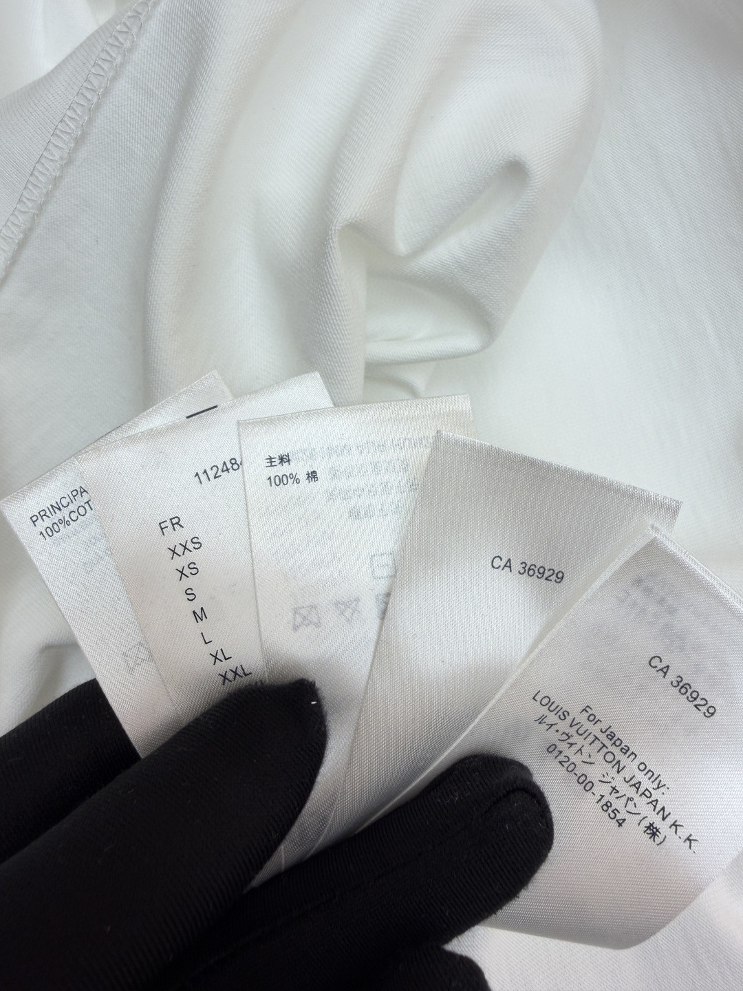 LOUIS VUITTON 路易威登 LV 立体浪花圆领短袖 T恤 夏季 白色 A0