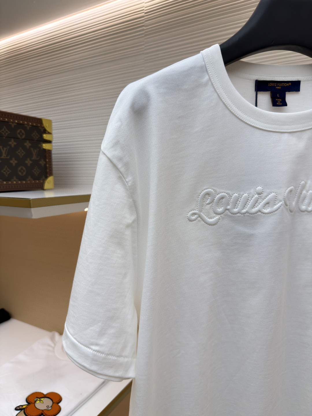 LOUIS VUITTON 路易威登 LV 立体浪花圆领短袖 T恤 夏季 白色 A0