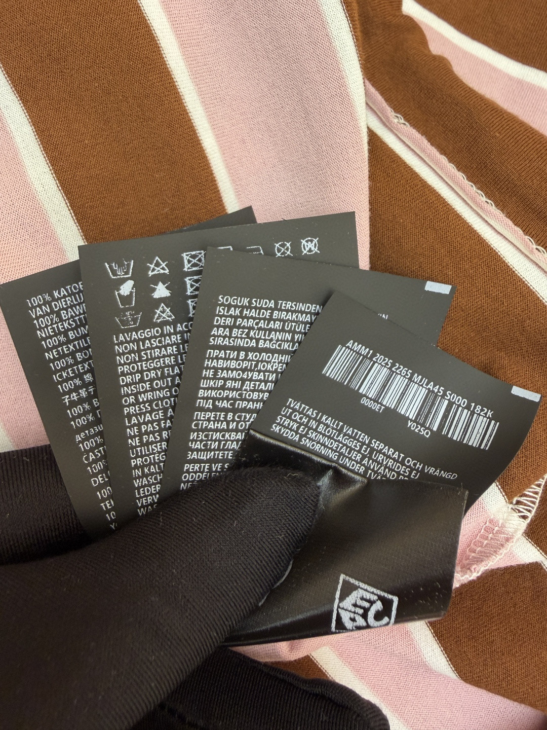 PRADA 普拉达 撞色条纹长袖短款Polo衫 T恤 女款 粉色 A5 39661-189P-F05AB-S-OOO