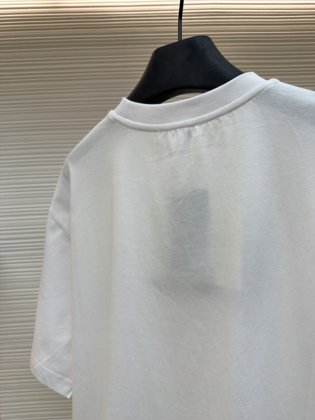 PRADA 普拉达 校徽绣花圆领短袖 T恤 白色 蓝色 黑色 A0