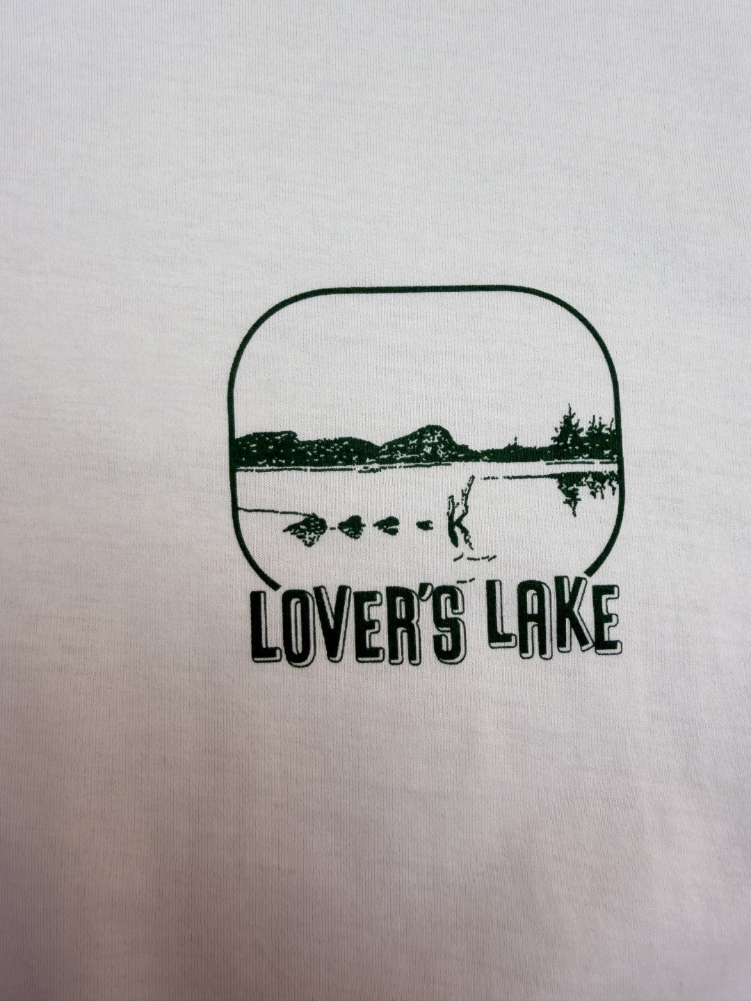 PRADA 普拉达 湖畔印花圆领短袖 T恤 白色 A0 UJN972-186A-F073K-S-OOO