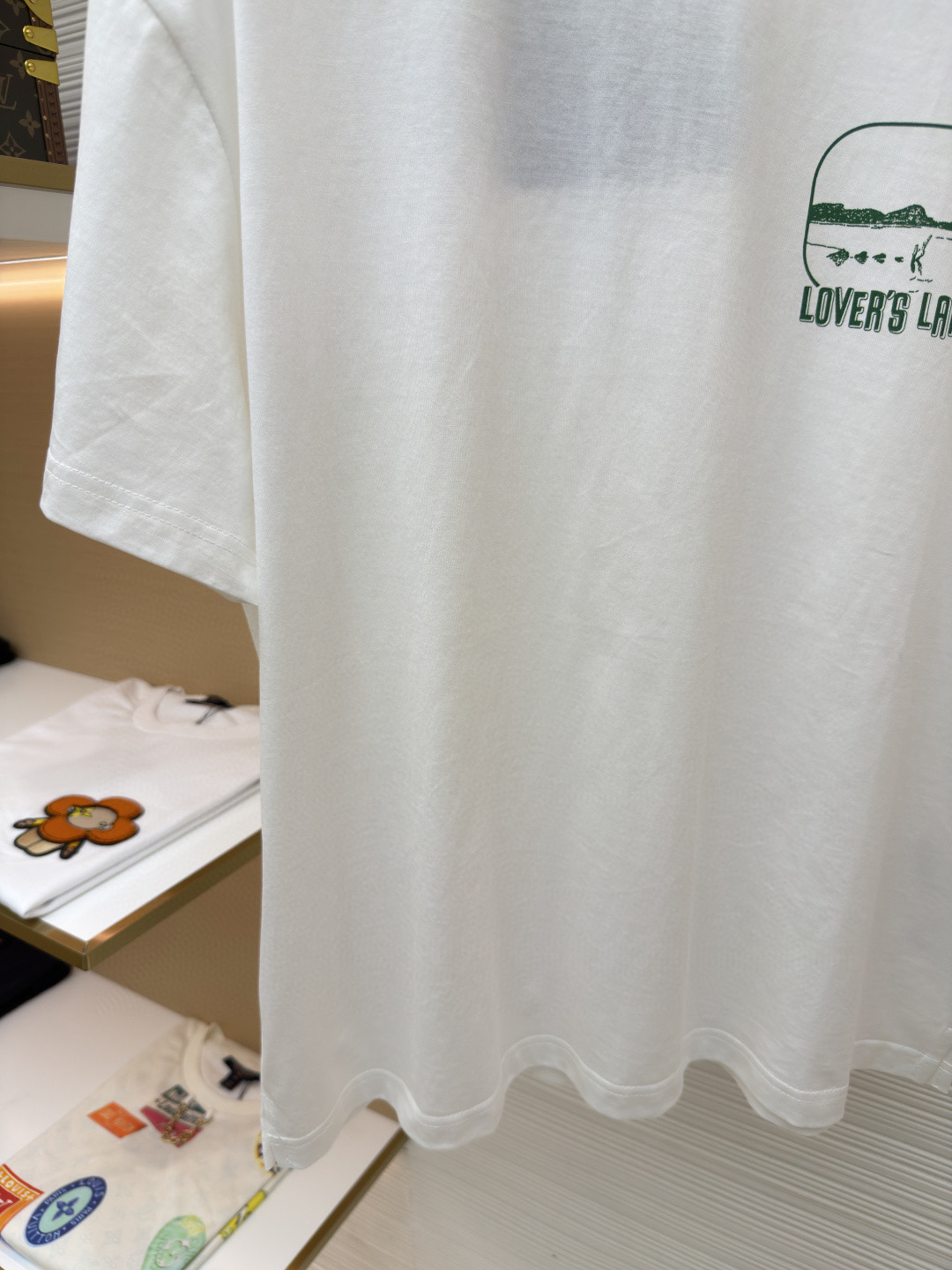 PRADA 普拉达 湖畔印花圆领短袖 T恤 白色 A0 UJN972-186A-F073K-S-OOO