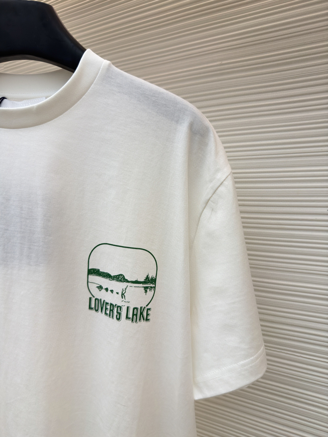 PRADA 普拉达 湖畔印花圆领短袖 T恤 白色 A0 UJN972-186A-F073K-S-OOO