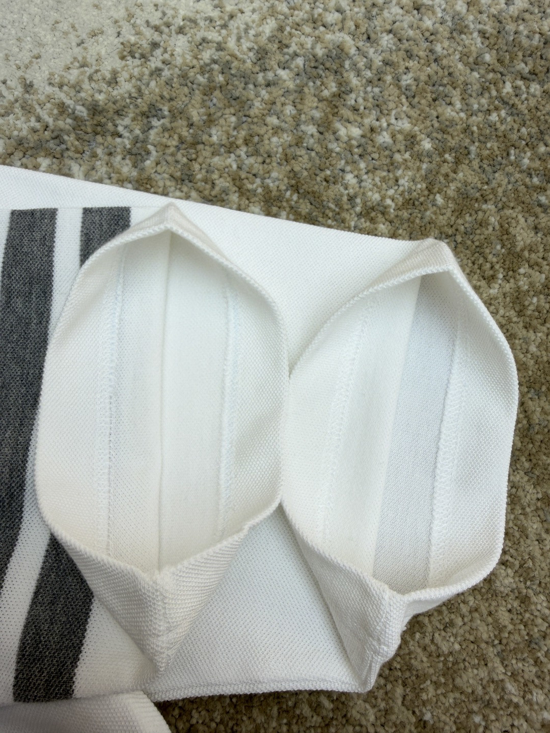 THOM BROWNE 珠地棉针织Polo衫 短袖 T恤 黑色 藏蓝色 灰色 白色 A5 