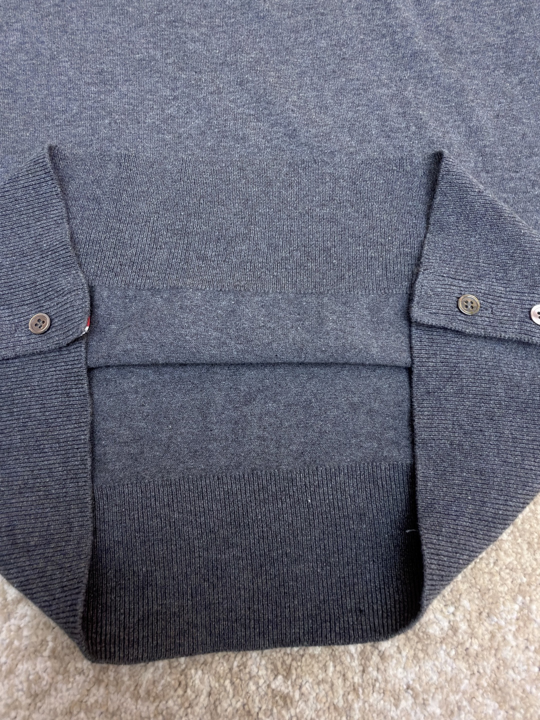 THOM BROWNE 网球拍针织Polo衫 短袖 女款 藏蓝 灰色 A5