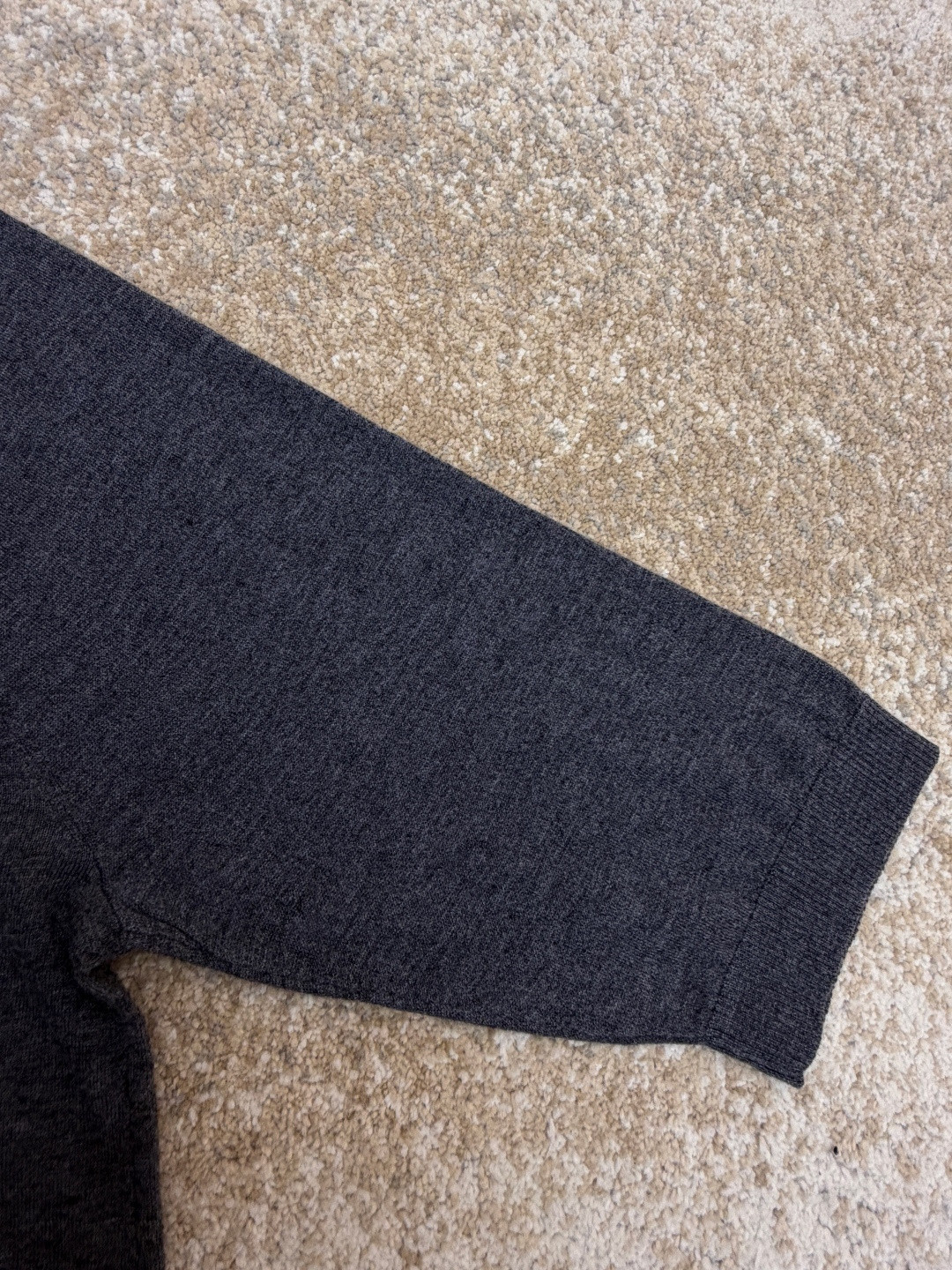 THOM BROWNE 羊毛针织七分袖Polo衫 短袖 女款 藏蓝色 杏色 灰色 B0 FKP053A-Y1014-415