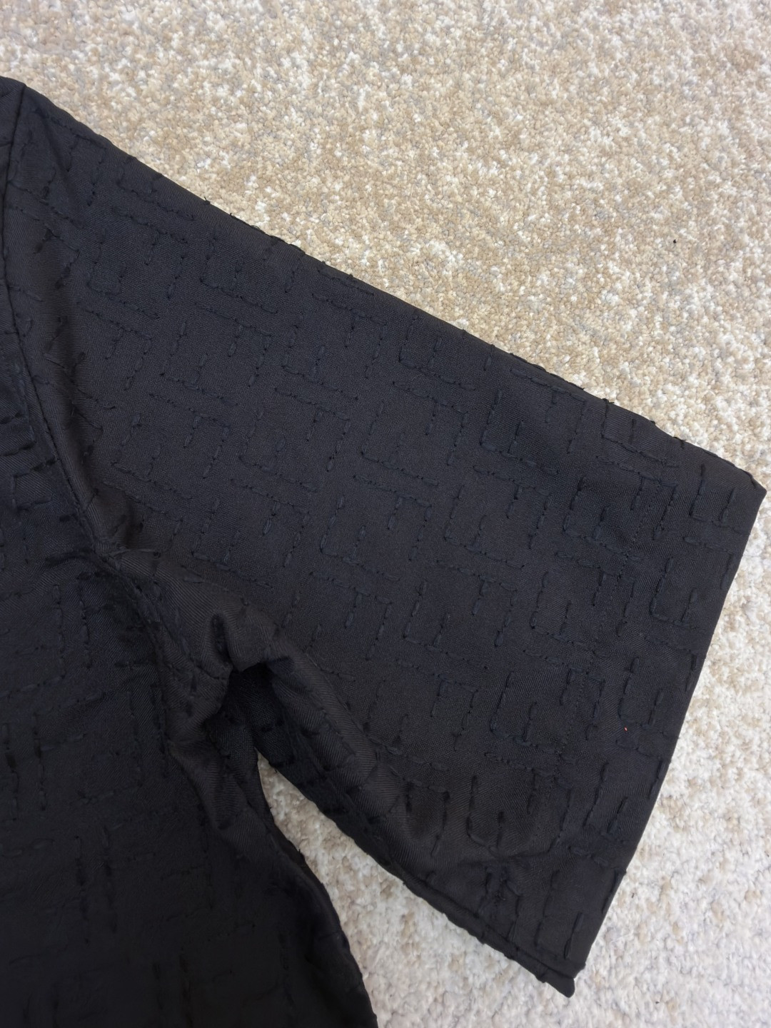 FENDI 芬迪 全幅FF衬衫 短袖 夏季 黑色 B0 FS1317AU6YF0QA1