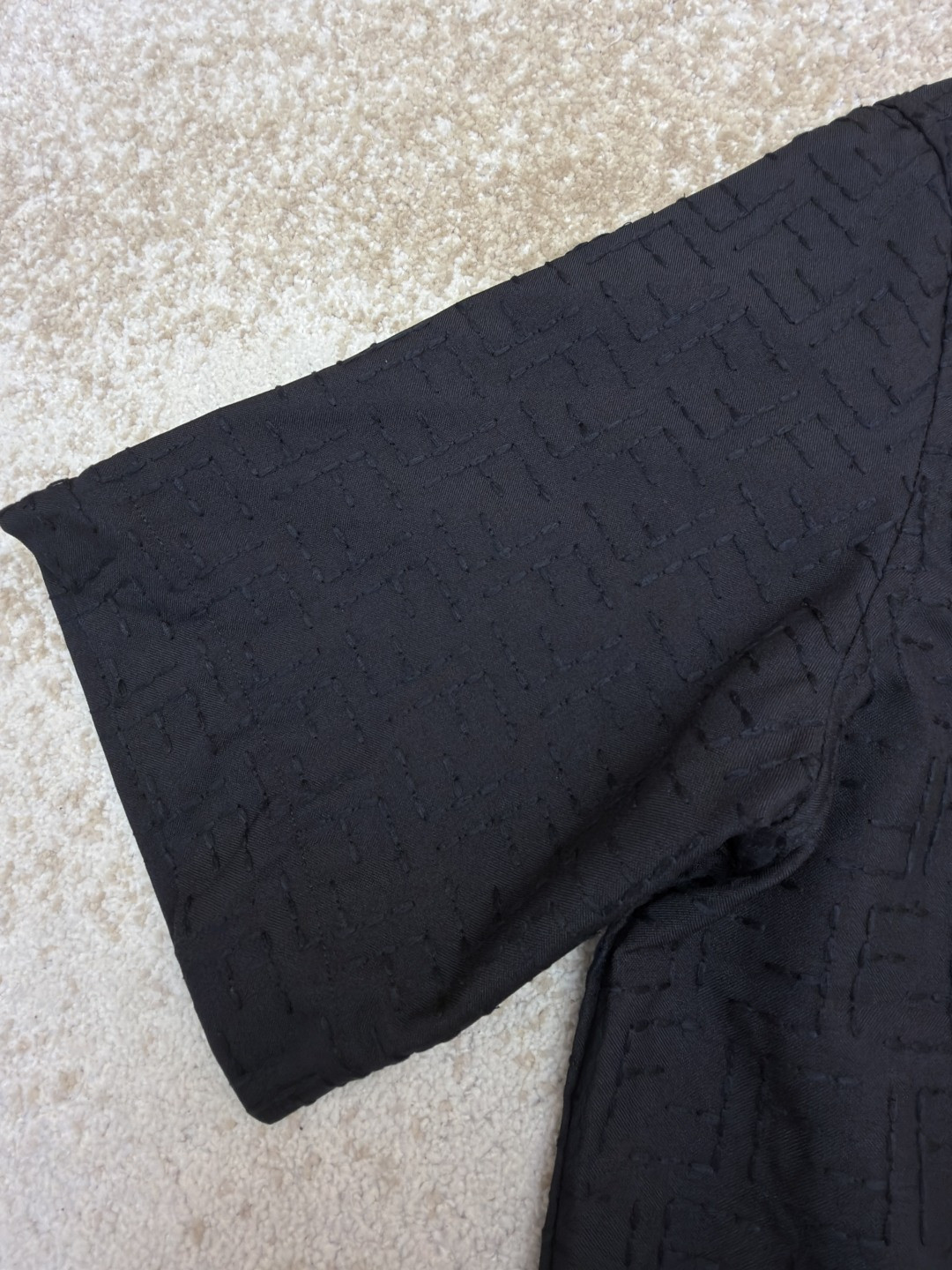 FENDI 芬迪 全幅FF衬衫 短袖 夏季 黑色 B0 FS1317AU6YF0QA1