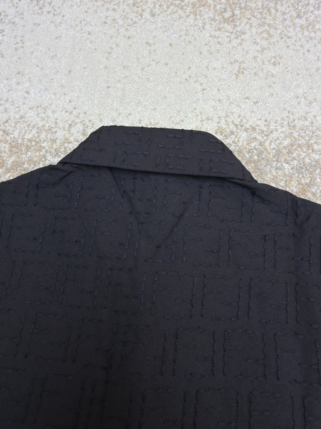 FENDI 芬迪 全幅FF衬衫 短袖 夏季 黑色 B0 FS1317AU6YF0QA1