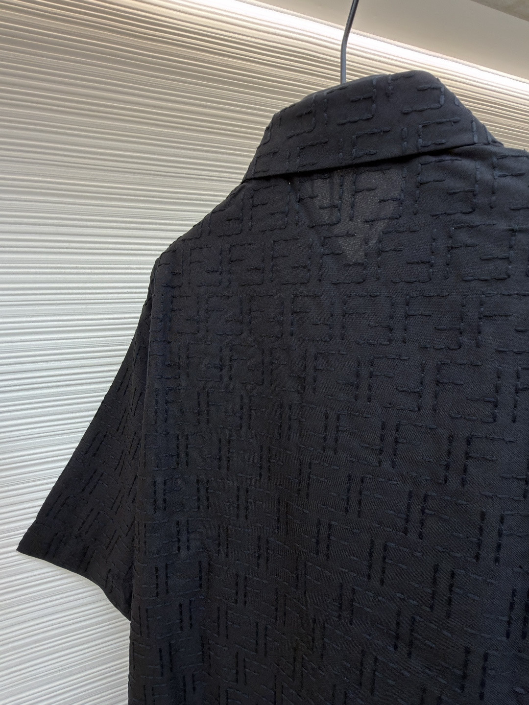 FENDI 芬迪 全幅FF衬衫 短袖 夏季 黑色 B0 FS1317AU6YF0QA1