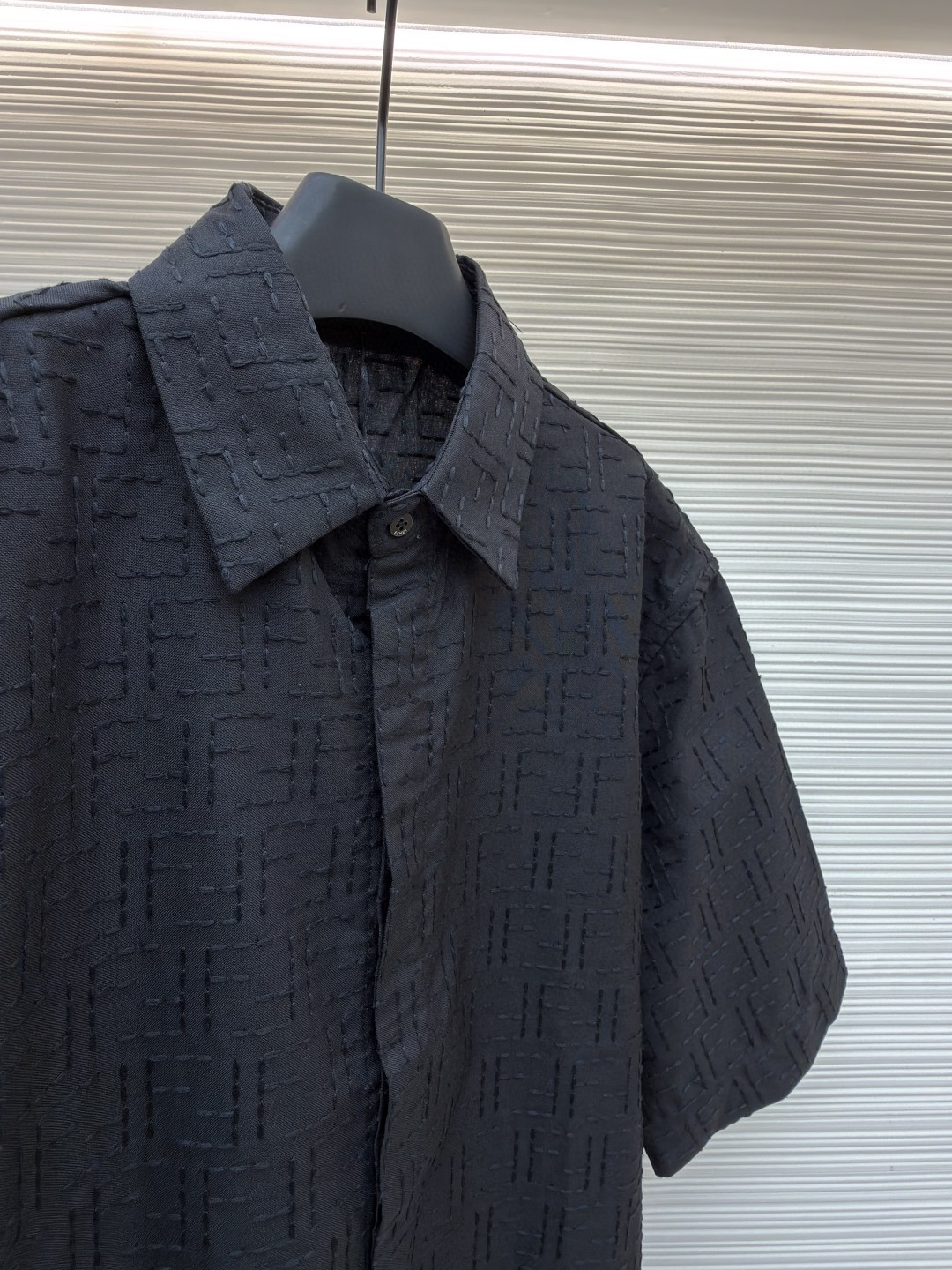 FENDI 芬迪 全幅FF衬衫 短袖 夏季 黑色 B0 FS1317AU6YF0QA1