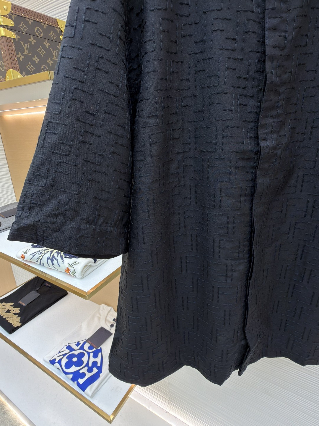 FENDI 芬迪 全幅FF衬衫 短袖 夏季 黑色 B0 FS1317AU6YF0QA1