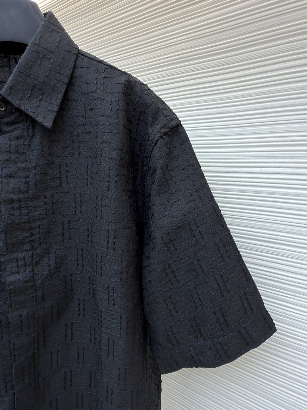 FENDI 芬迪 全幅FF衬衫 短袖 夏季 黑色 B0 FS1317AU6YF0QA1