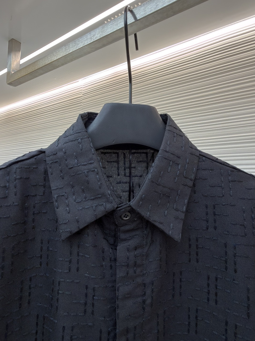 FENDI 芬迪 全幅FF衬衫 短袖 夏季 黑色 B0 FS1317AU6YF0QA1