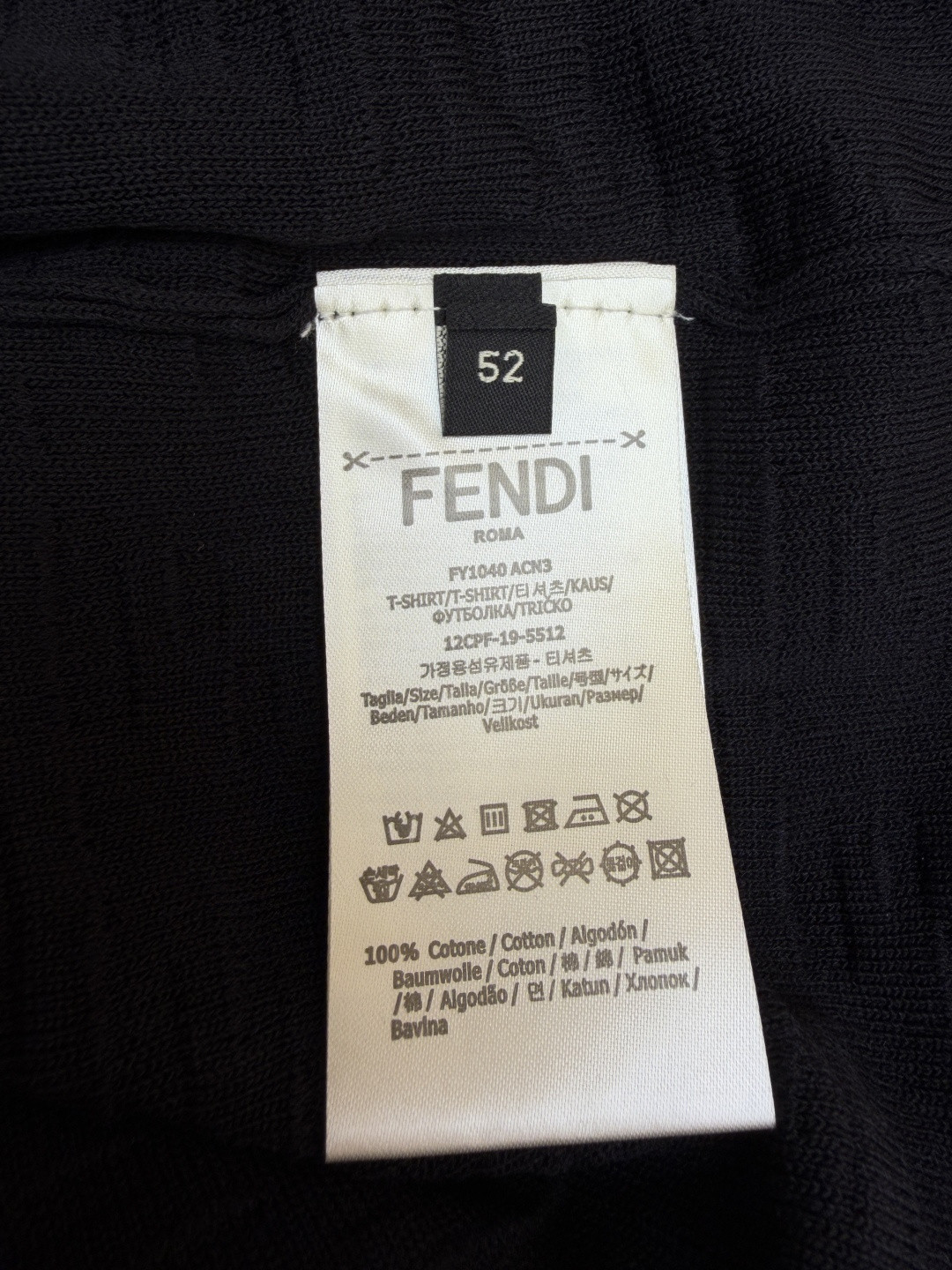 FENDI 芬迪 满印FF针织短袖 T恤 夏款 白色 黑色 A7