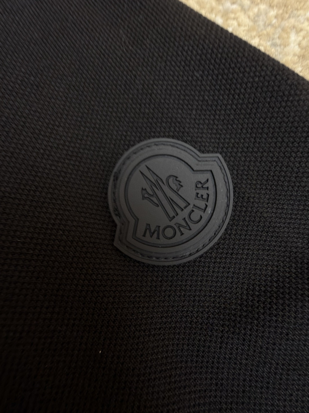 Moncler 蒙口 字母印花标识Polo衫 短袖 T恤 夏季 黑色 A0 L10918A0000989A16999