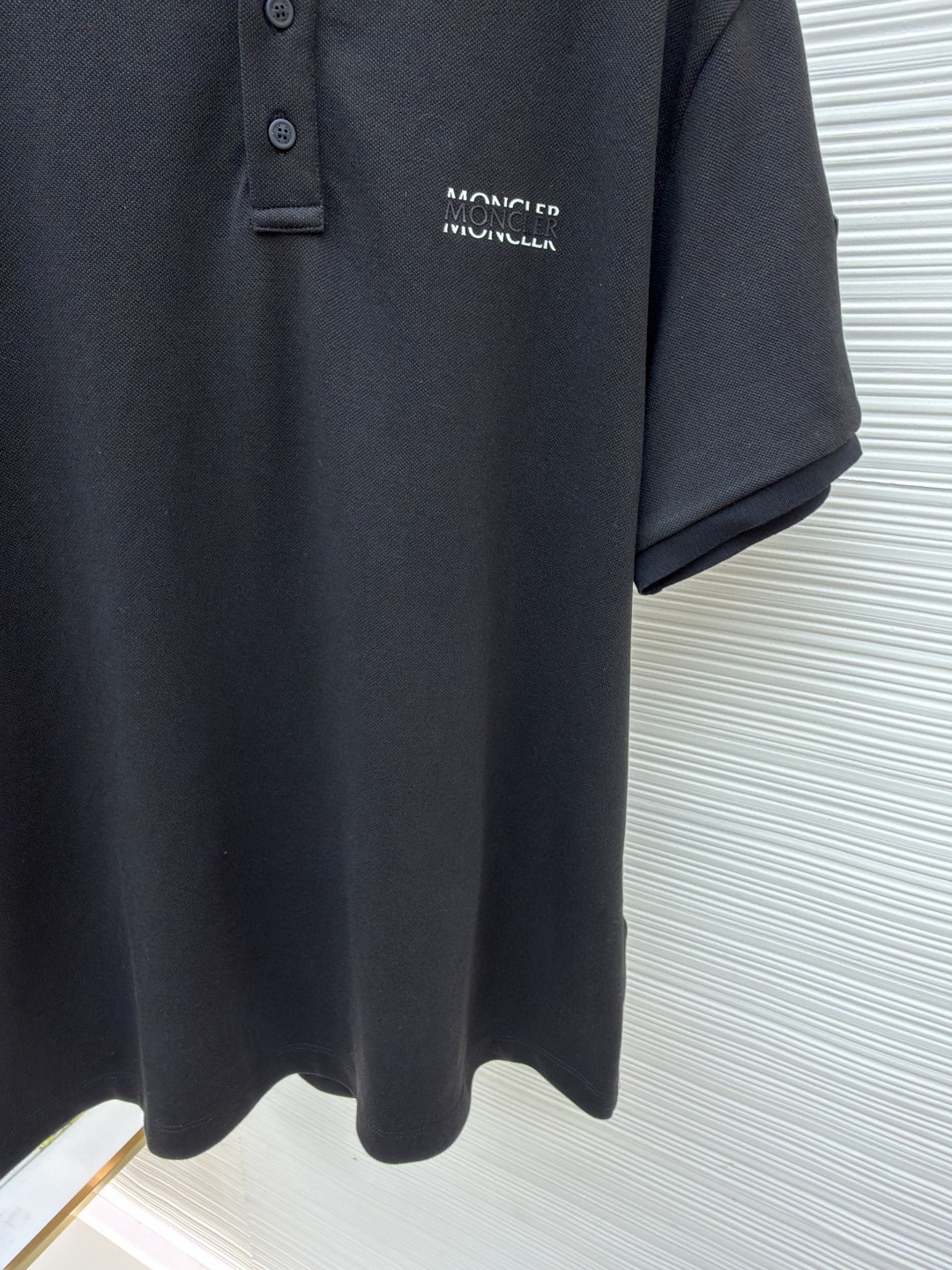 Moncler 蒙口 字母印花标识Polo衫 短袖 T恤 夏季 黑色 A0 L10918A0000989A16999