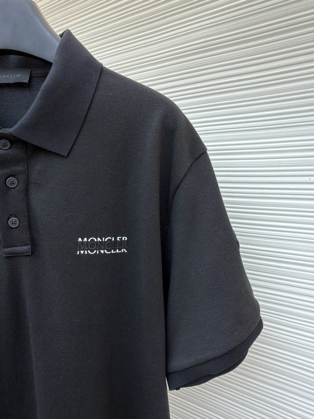 Moncler 蒙口 字母印花标识Polo衫 短袖 T恤 夏季 黑色 A0 L10918A0000989A16999