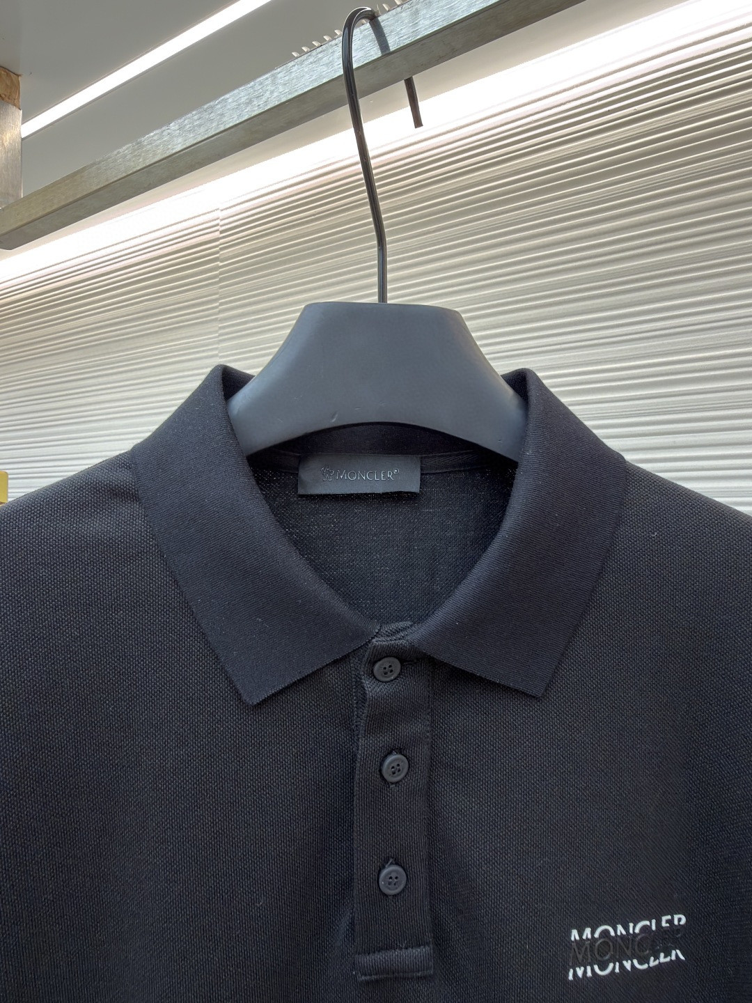 Moncler 蒙口 字母印花标识Polo衫 短袖 T恤 夏季 黑色 A0 L10918A0000989A16999