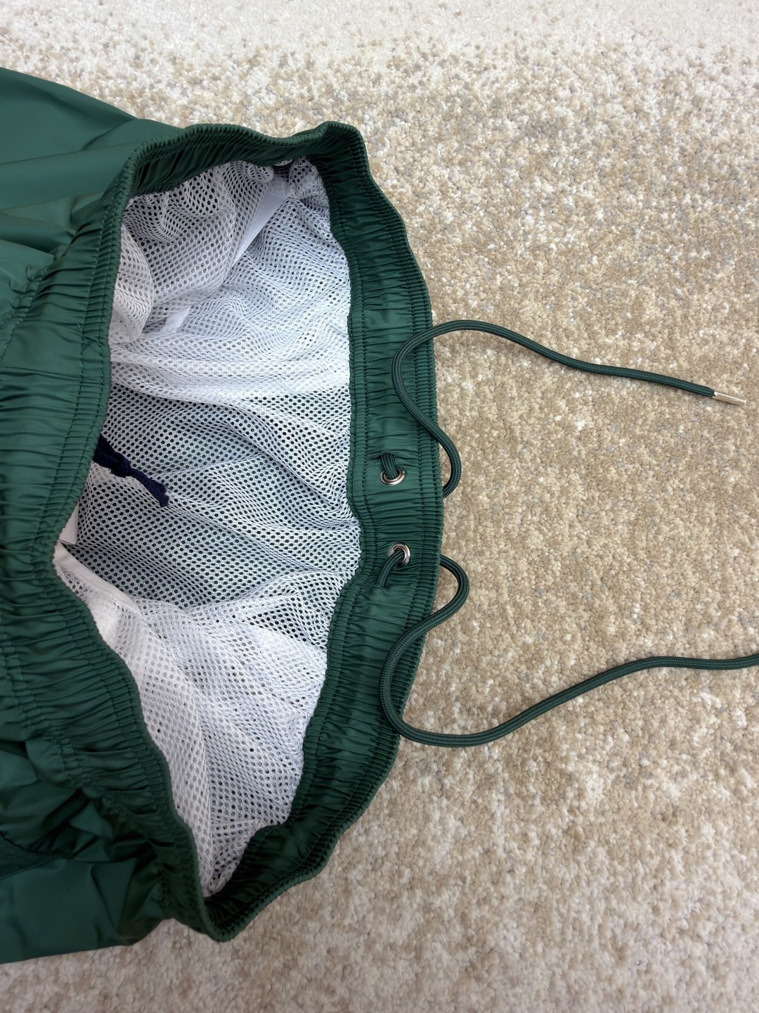 Moncler 蒙口 三色条纹边饰系带沙滩裤 短裤 休闲裤 裤子 蓝色 黑色 绿色 A2